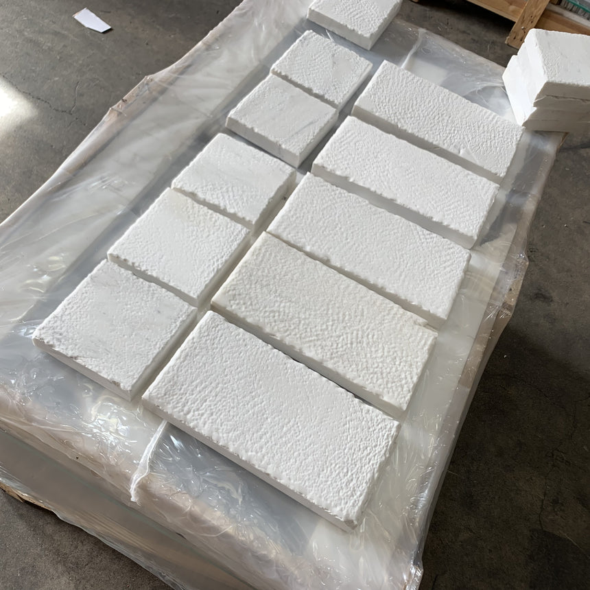 Snow White Flagstone Antico Marble Tile