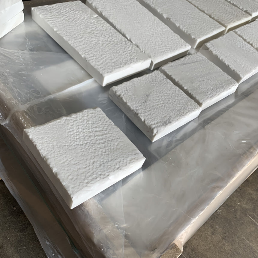 Snow White Flagstone Antico Marble Tile