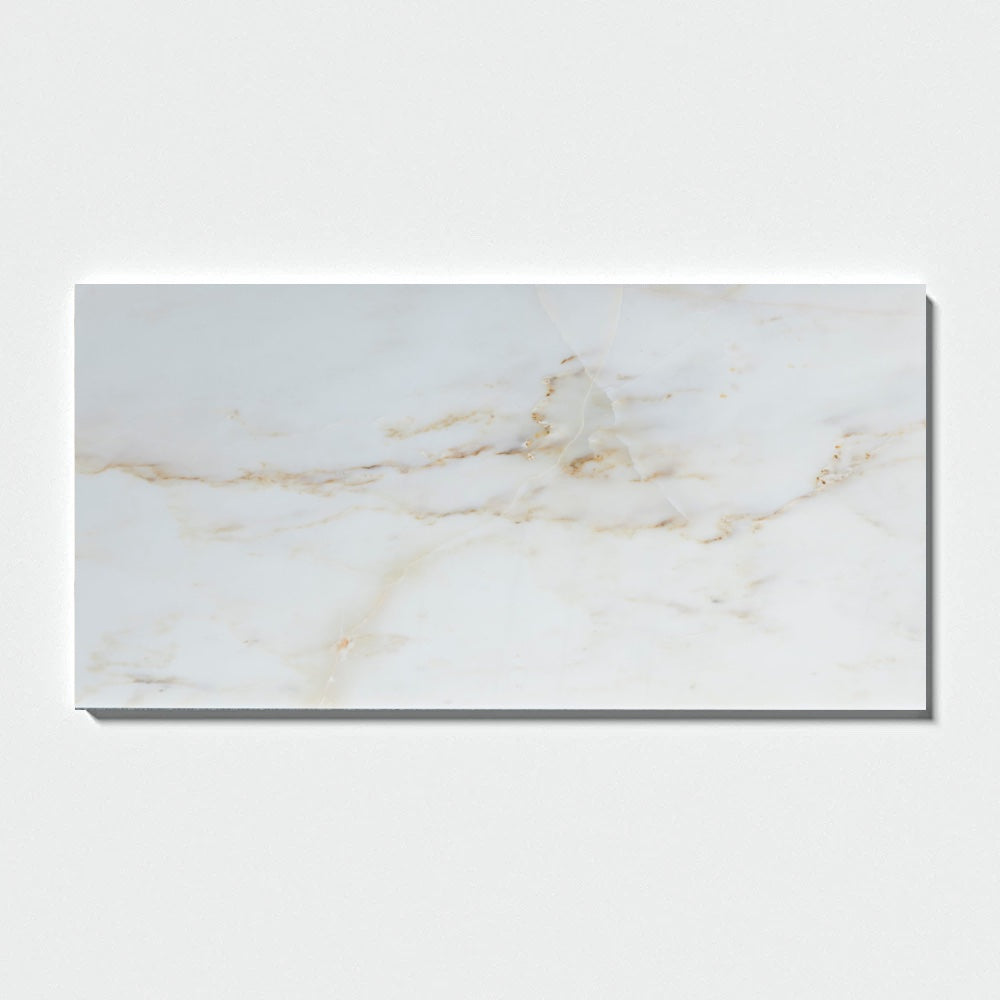 Calacatta Amber Honed Marble Tiles
