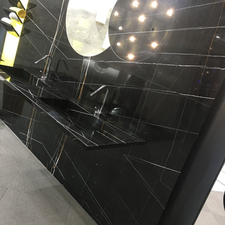 Marble Tiles - Sahara Noir Marble Slab - intmarble