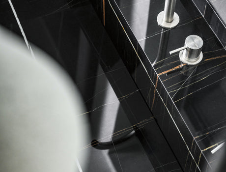Marble Tiles - Sahara Noir Marble Slab - intmarble