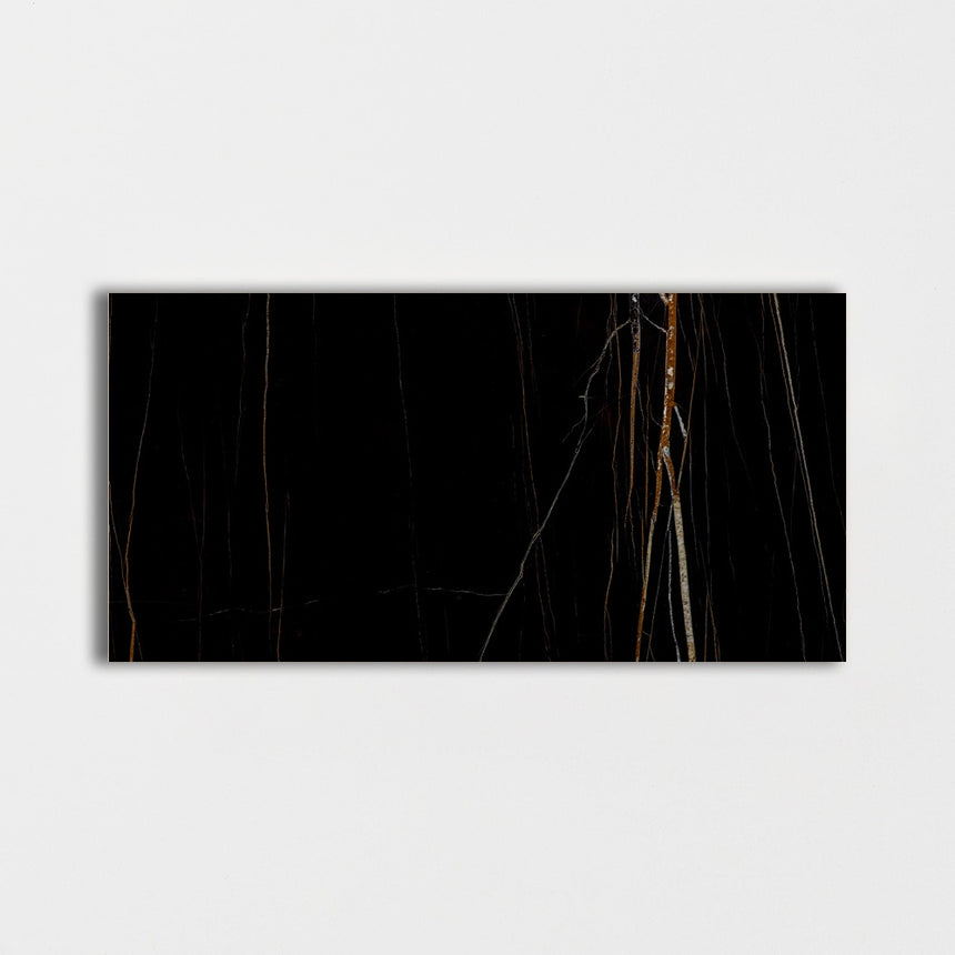 Marble Tiles - Sahara Noir Marble Slab - intmarble