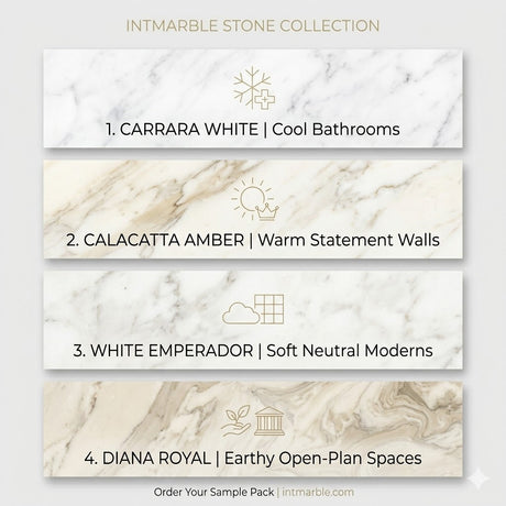 Carrara, Calacatta Amber, Marble Tiles