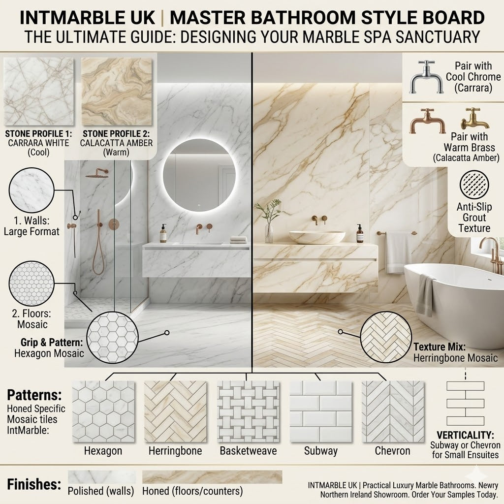 Marble Bathroom Master Style Board