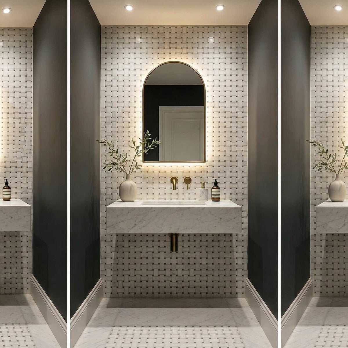Luxury Marble Cloakroom & Small Bathroom Ideas | IntMarble ...