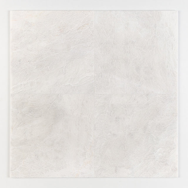 Alpina White Honed Marble Tile