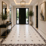 Alpina White Honed Octagon Marble Tile | Calacatta Viola | 305x305x10mm