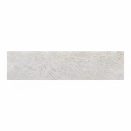 Alpine White Honed Marble Tiles 75x305x12mm