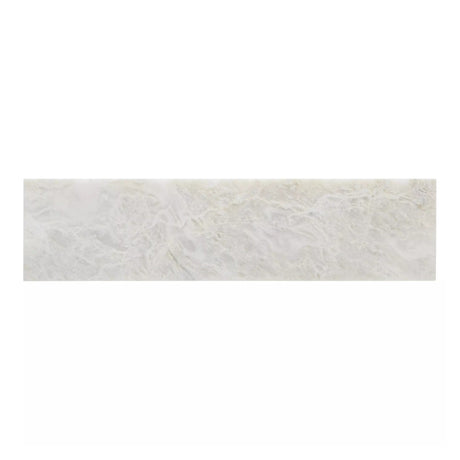 Alpine White Honed Marble Tiles 75x305x12mm