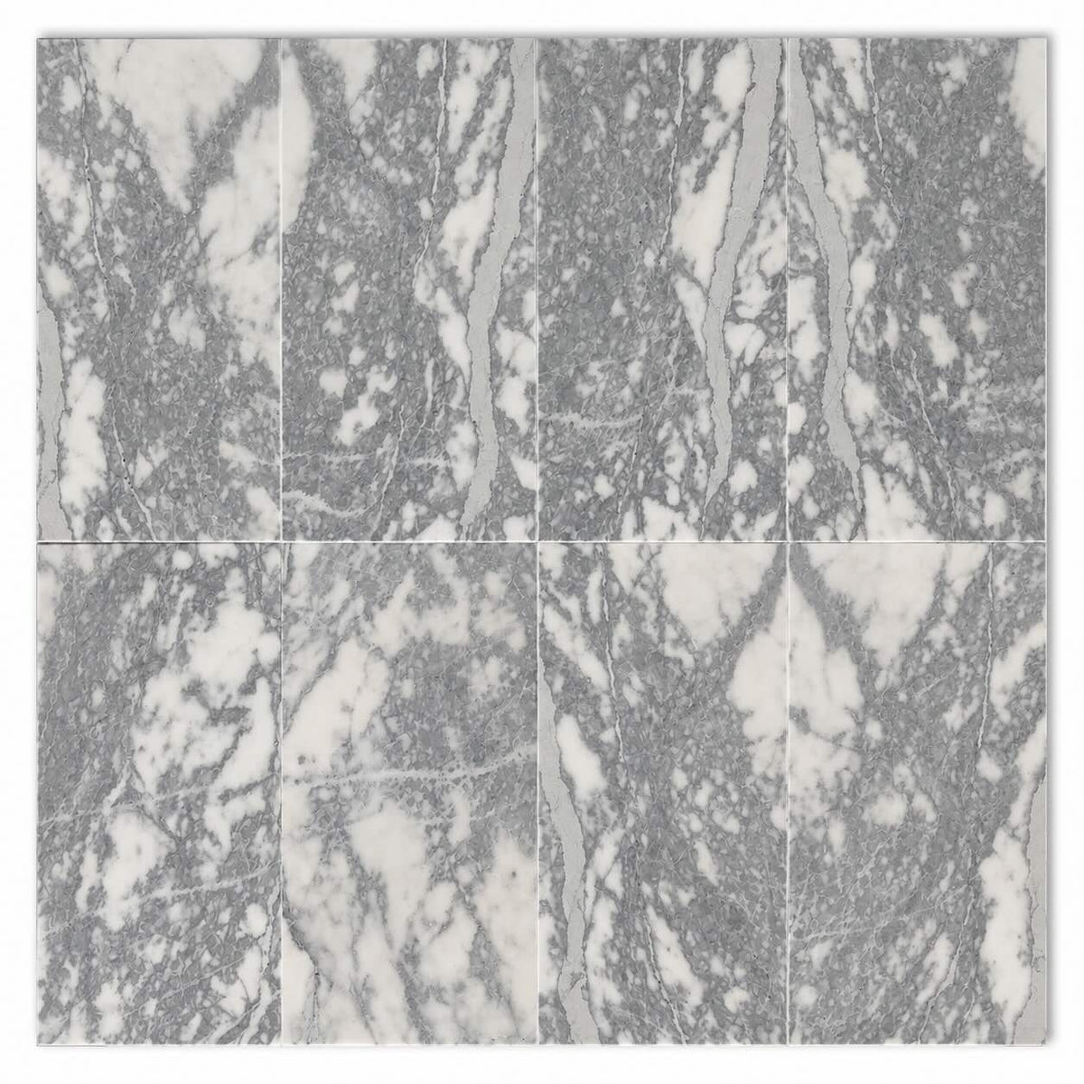 Arabescato Polished Italian Marble Tiles 305x610x10mm