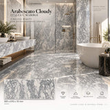 Arabescato Polished Italian Marble Tiles 305x610x10mm