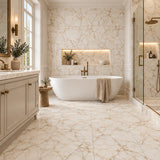 Arabescato Gold Honed Marble Square Tile 305x305x10mm