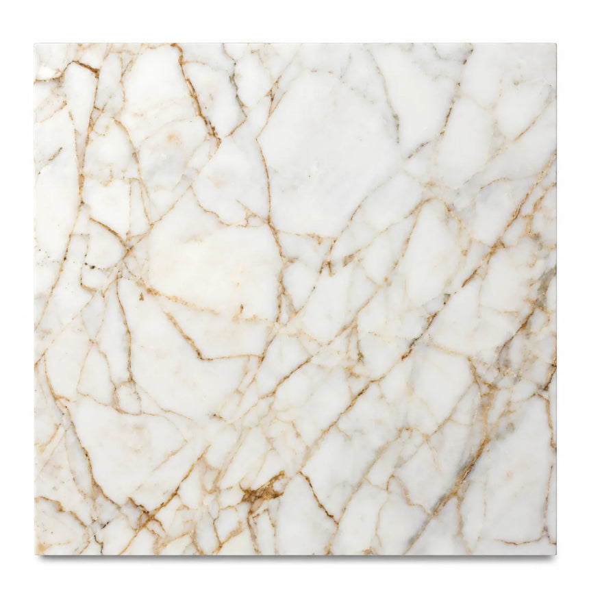 Arabescato Gold Honed Marble Square Tile 305x305x10mm