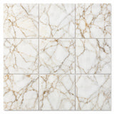 Arabescato Gold Honed Marble Square Tile 305x305x10mm