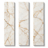 Arabescato Gold Honed Marble Linear Tile 70x305x10mm