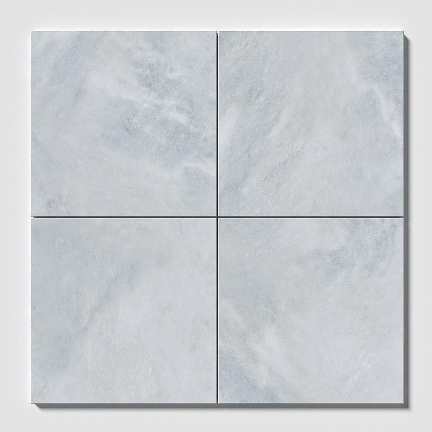 Bardiglio Honed Grey Marble Tiles 457x457x12mm