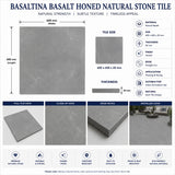 Basaltina Basalt Honed Natural Stone Tile 600x600x20mm