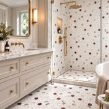 Bianco Dolomite Hexagon Matt Polished Marble Mosaic Sheet (25 × 25 mm)