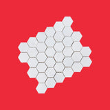Bianco Dolomite Polished Marble Hexagon Mosaic Tile 48x48x10mm