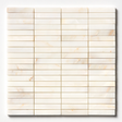Calacatta Amber Honed Marble Iggy Maxi Mosaic | 23x151mm Chip