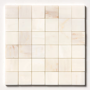 Calacatta Amber Polished Marble Mosaic Tile