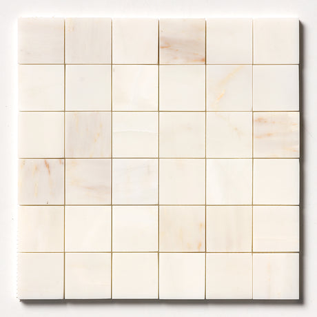 Calacatta Amber Polished Marble Mosaic Tile