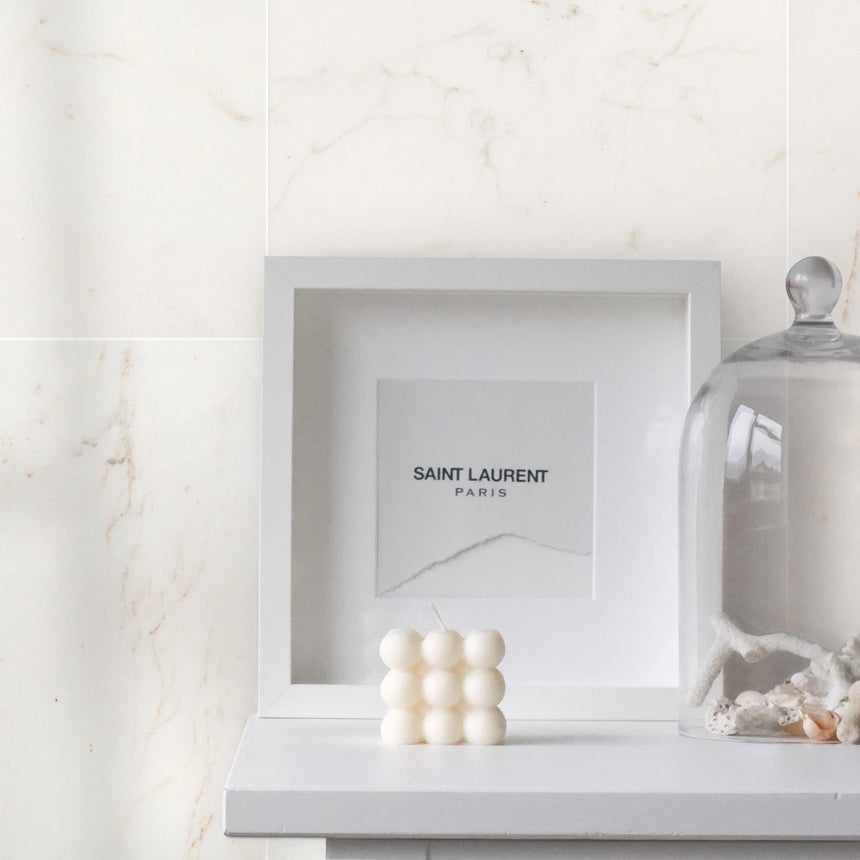 Calacatta Amber Polished Marble Tile