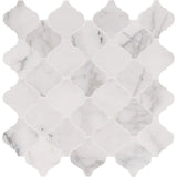 Calacatta Arabesque Marble Mosaic Tiles