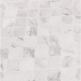 Calacatta Arabesque Marble Mosaic Tiles