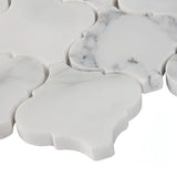 Calacatta Arabesque Marble Mosaic Tiles