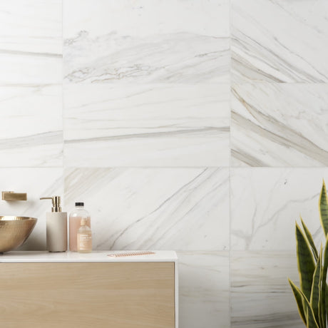 Calacatta Bergoni Honed Italian Marble Tile