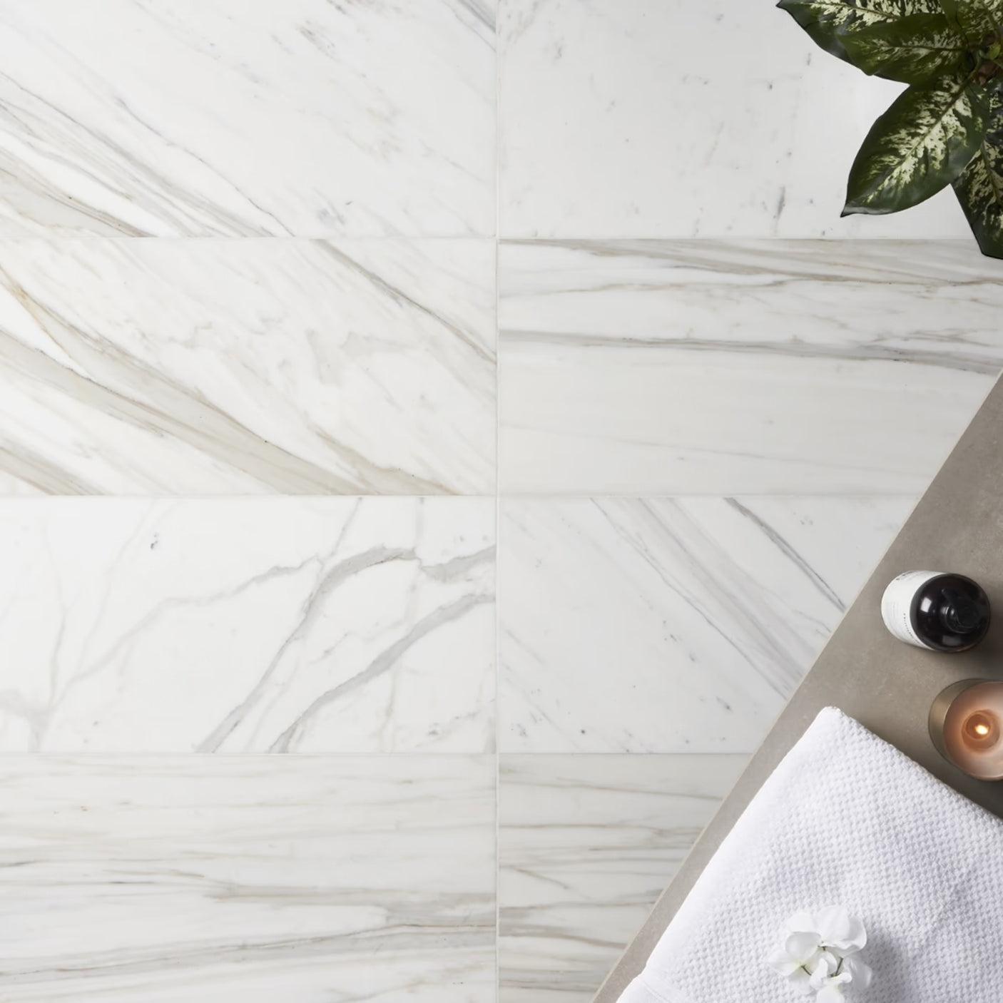 Calacatta Bergoni Honed Italian Marble Tile