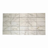 Calacatta Bergoni Polished Italian Marble Tile – 305 × 610 × 10 mm