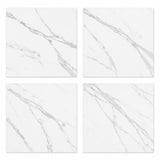 Calacatta Bergoni Polished Italian Marble Tiles | 457x457x10mm