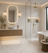 Calacatta Cremo Polished Italian Marble Tiles | Subway Metro | 150x300x10mm