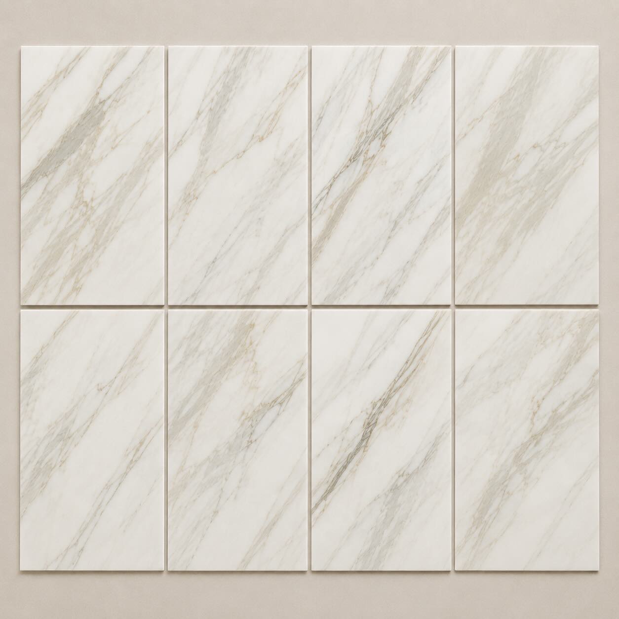 Calacatta Gold Honed Italian Marble Tiles | Subway Metro | 150x300x10mm
