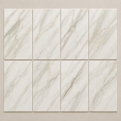 Calacatta Gold Honed Italian Marble Tiles | Subway Metro | 150x300x10mm