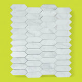 Calacatta Marble Mosaic Picket Tile