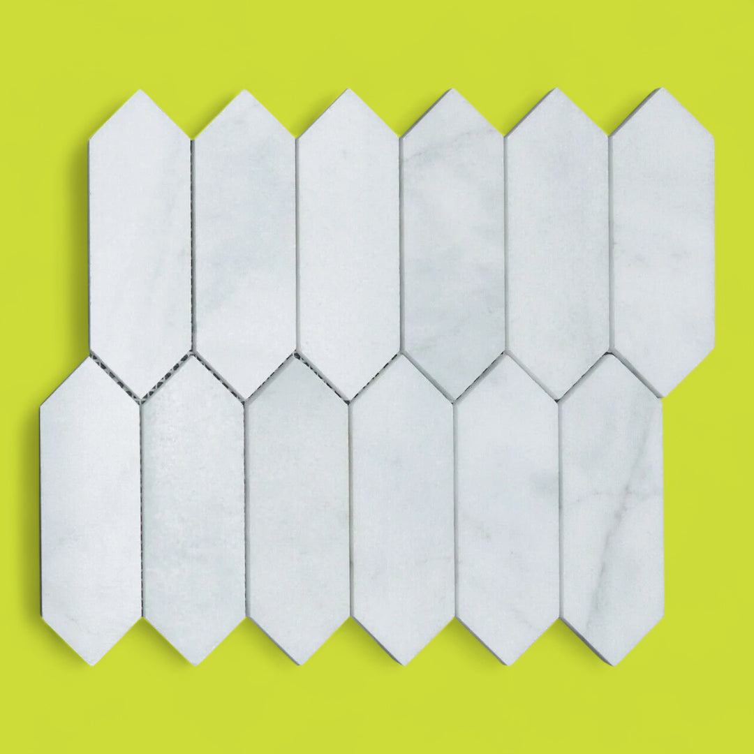 Calacatta Marble Mosaic Picket Tile