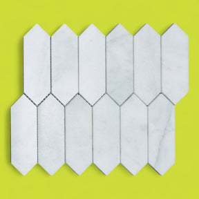 Calacatta Marble Mosaic Picket Tile