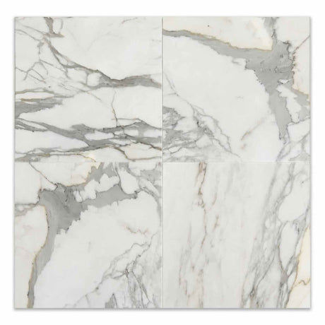 Calacatta Oro Polished Italian Marble Tiles 400x400mm
