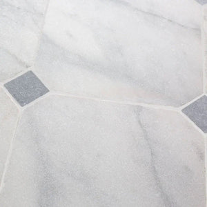 Calacatta Tumbled Octagon Marble Tiles 406x406mm