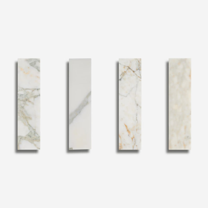 Calacatta Verde Honed Marble Tiles 70x305x10mm