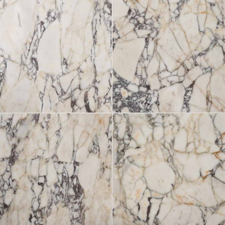 Calacatta Violetta Monet Honed Marble Tiles 610x610x20mm