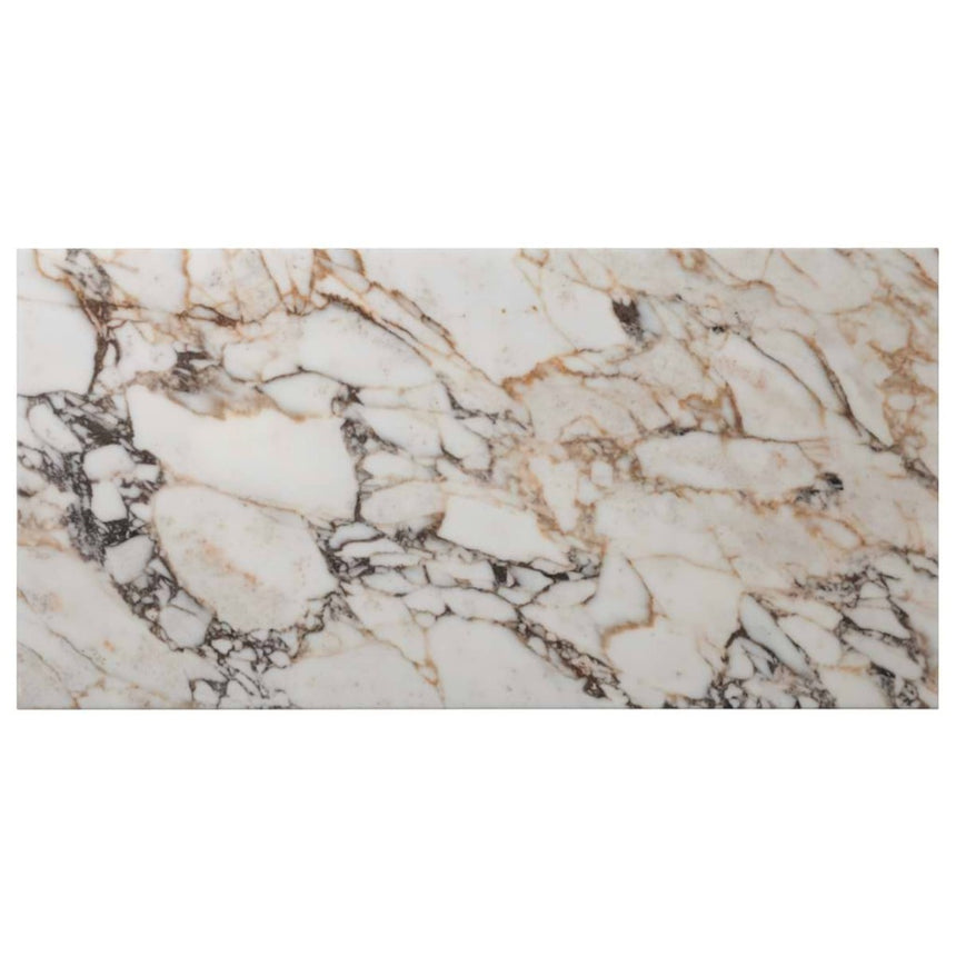 Calacatta Violetta Honed Marble Tiles 305x610x10mm