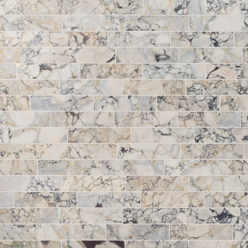 Calacatta Violetta Monet Honed Marble Tiles 70x305x10mm