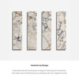 Calacatta Violetta Monet Honed Marble Tiles 70x305x10mm