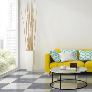 Marbre damier clair Calacatta blanc, Bardiglio 305 x 305 x 10 mm