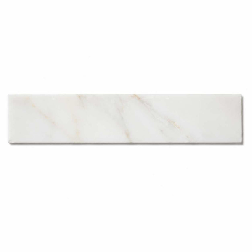 Calacatta Amber Honed Subway Marble Tile – 100 × 610 × 10 mm