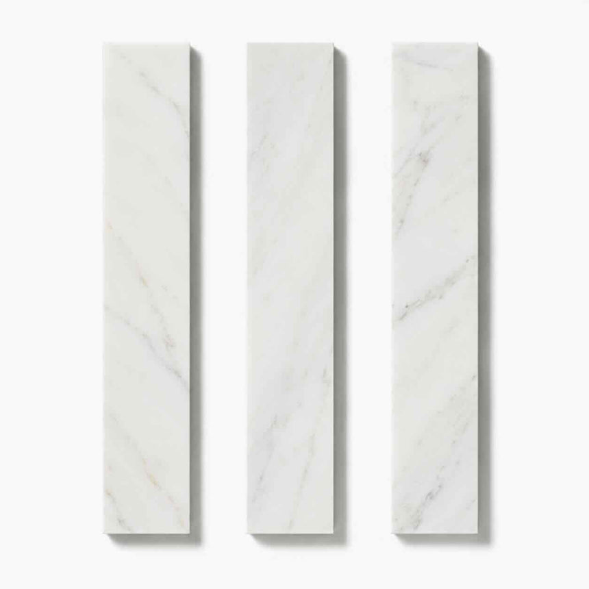 Calacatta Amber Honed Subway Marble Tile – 100 × 610 × 10 mm
